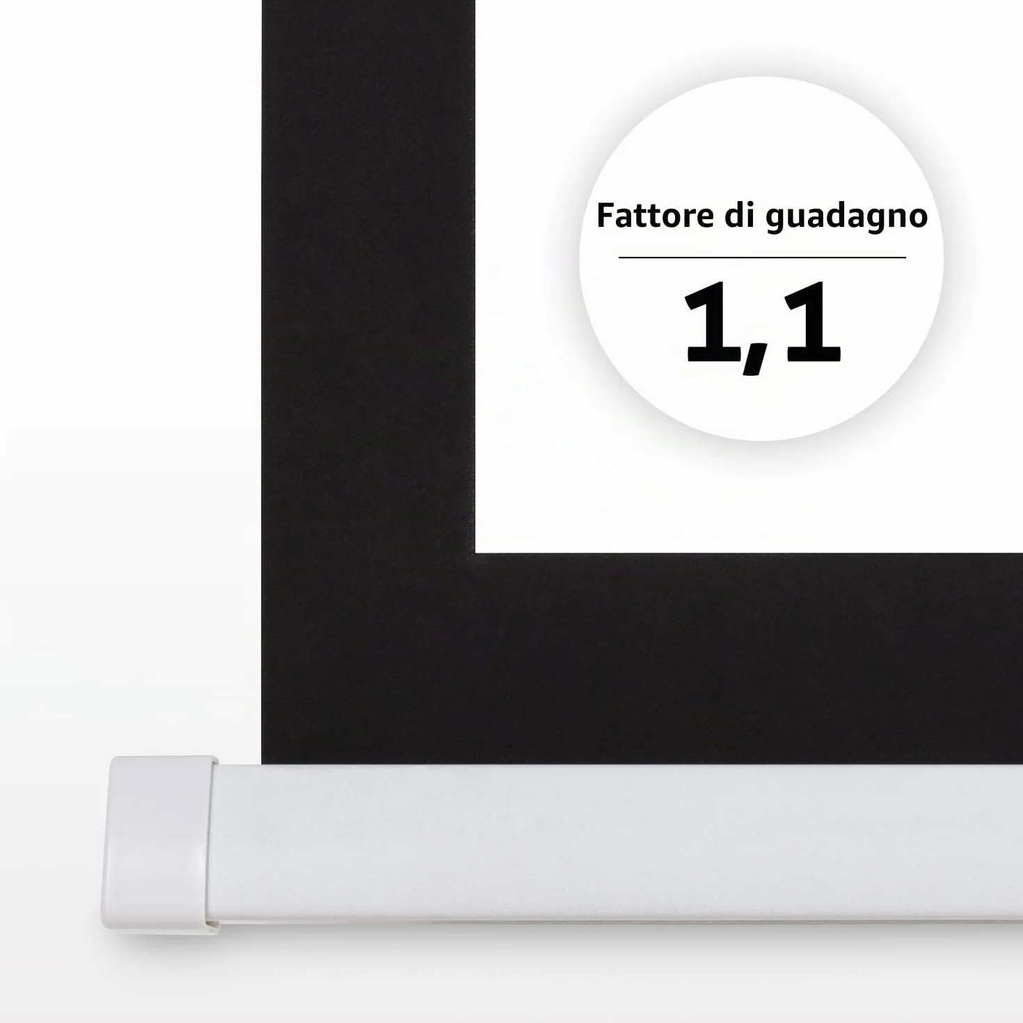 ESMART Expert CSX Schermo da incasso a soffitto 221 x 125 cm (100") 16:9 | Telecomando a infrarossi | Controllo del trigger | Schermo di proiezione del motore del proiettore elettrico per home cinema