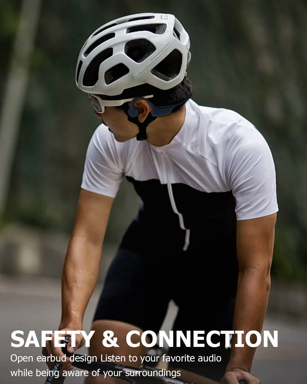 SANOTO Cuffie Conduzione Ossea Open Ear Auricolari Bluetooth 5.3 Ossea Auricolari Conduzione Ossea Wireless IPX7 Cuffie Sport Impermeabili e Antisudore Adatte per Corsa Ciclismo Fitness Ufficio