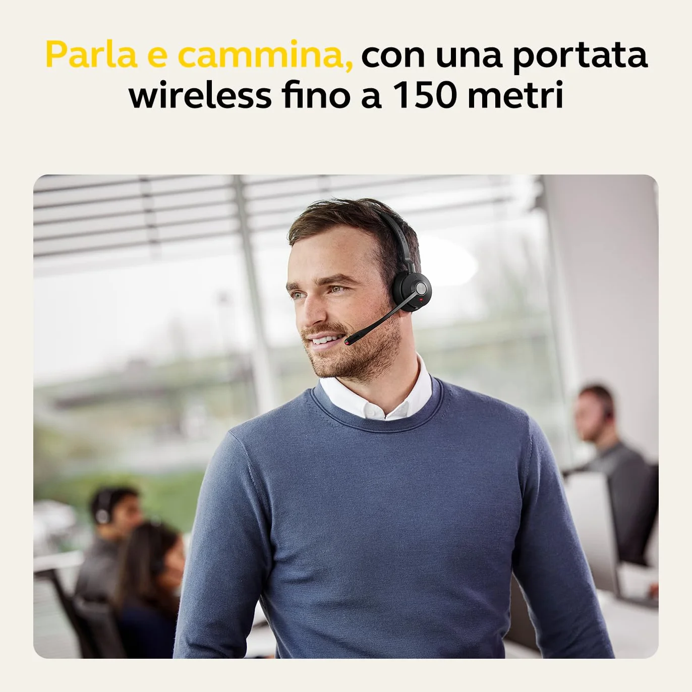 Jabra Engage 55 Cuffie Wireless Mono con Adattatore DECT, Senza supporto, Ottimizzato per Microsoft Teams, Mono, USB-A