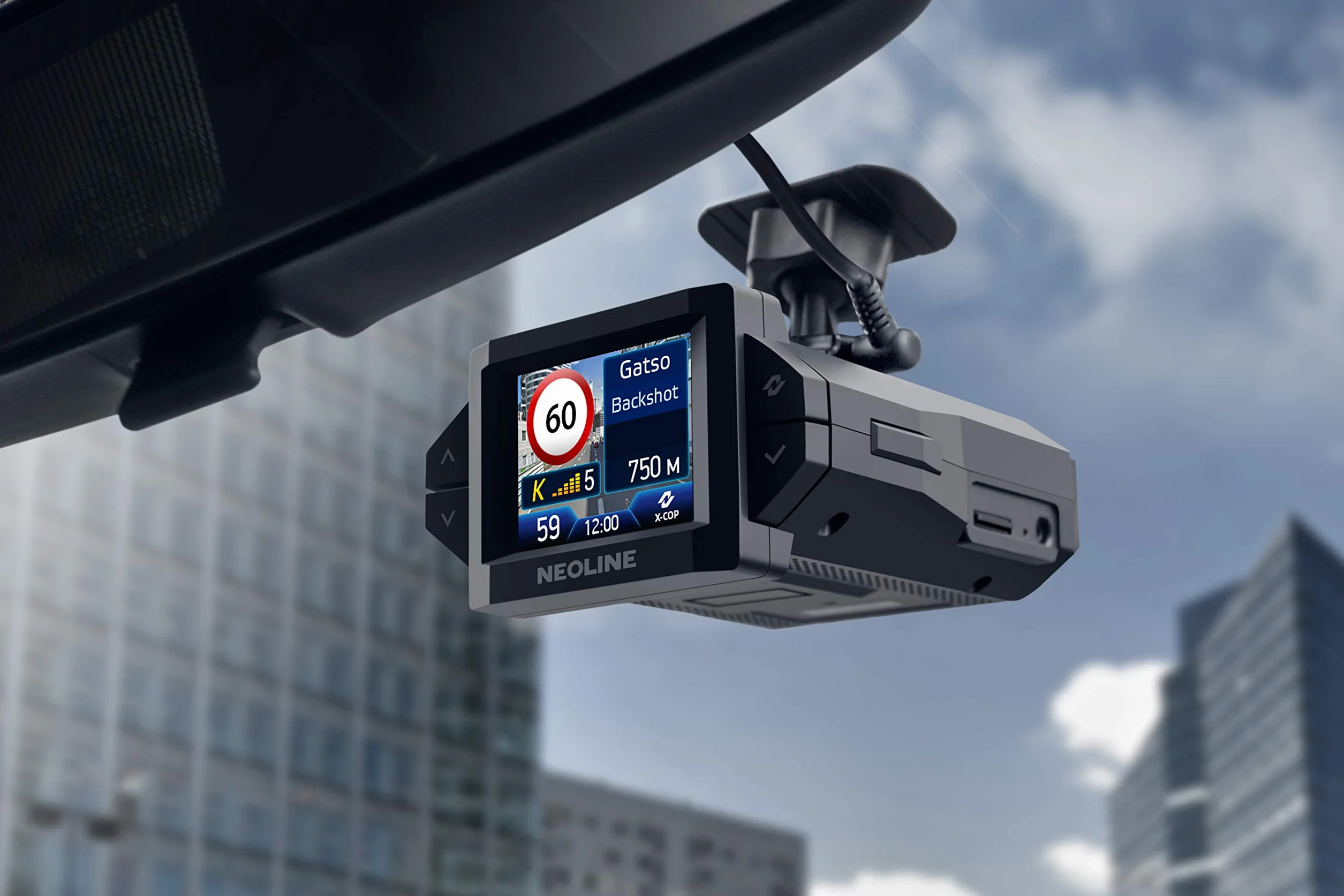 NEOLINE X-Cop 9300s - Videoregistratore Full HD con rilevatore Radar, Antenna GPS, Database GPS con Radar di velocità, Database aggiornabile, modalità parcheggio