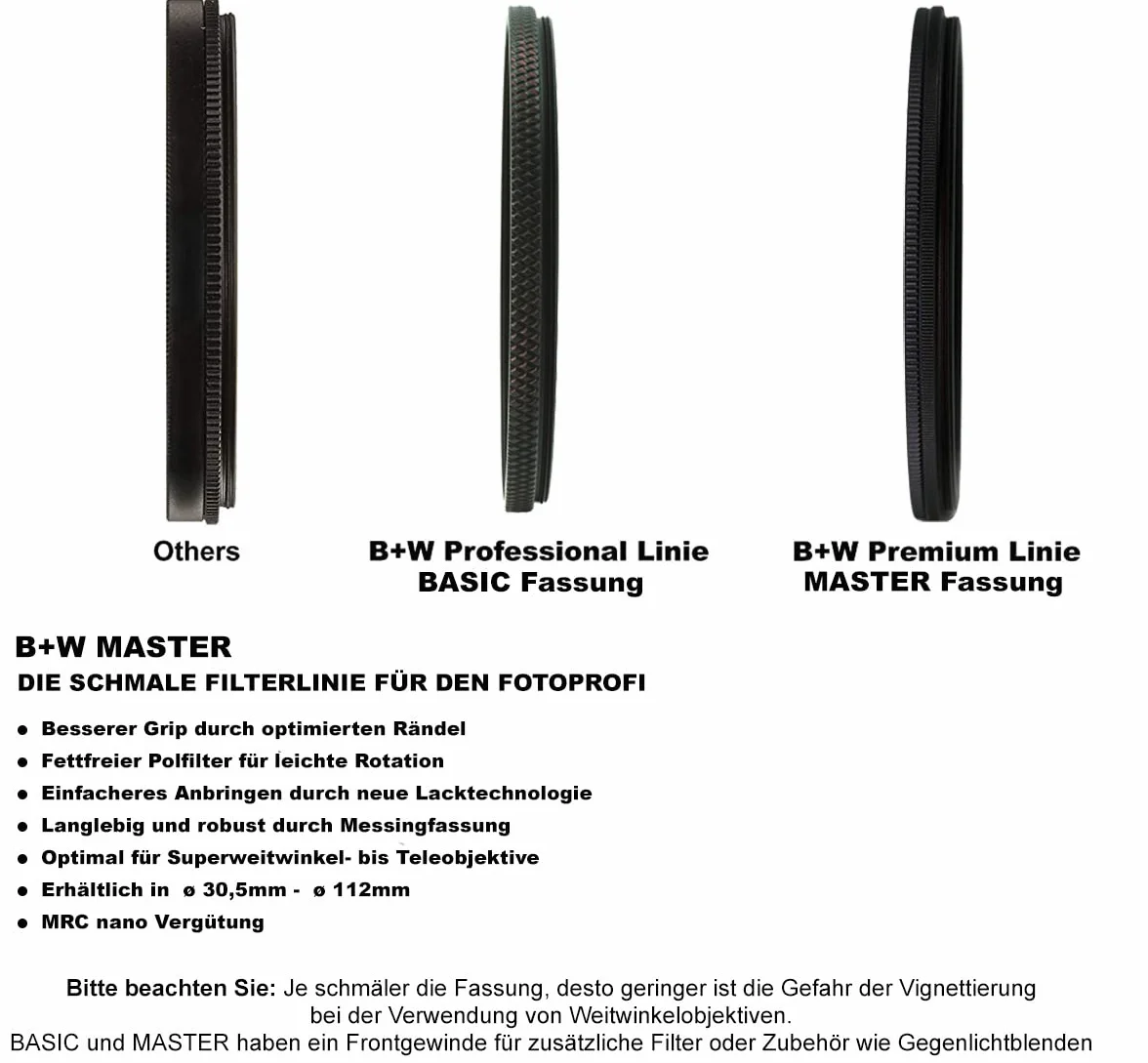 B+W Master Clear Filter MRC Nano 67mm - Sostituisce XS-Pro 66-1066109