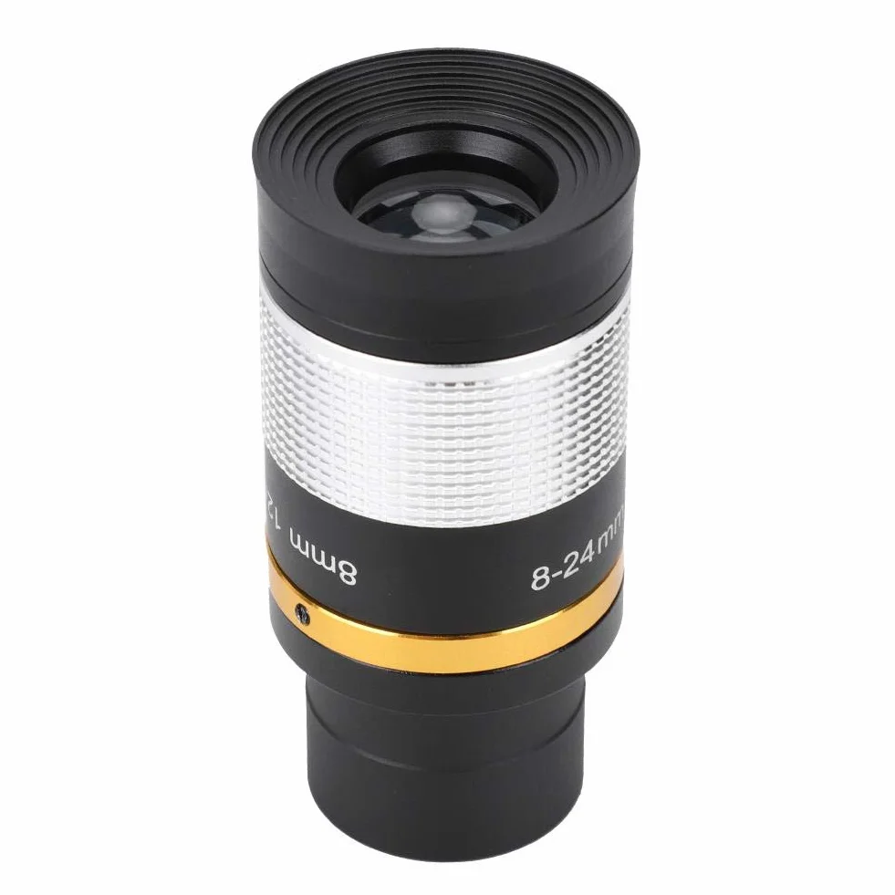 Topiky Oculare Zoom 8-24mm, telescopio Professionale oculare Obiettivo telescopio Ottico per l'astronomia Uso astronomico