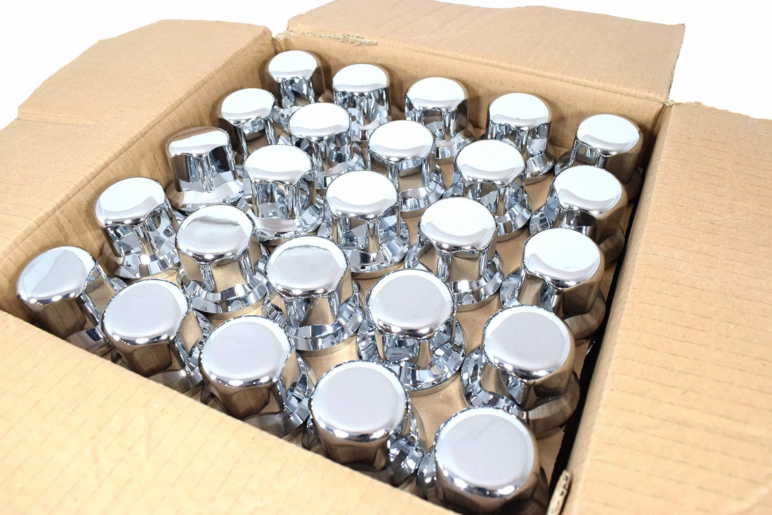 Promolink Copridadi per ruota camion 32mm - Copridadi per ruota camion 32mm cromate - Protezione extra per le dadi delle ruote - Compatibile con Alcoa - Robuste coperture per le dadi delle ruote del