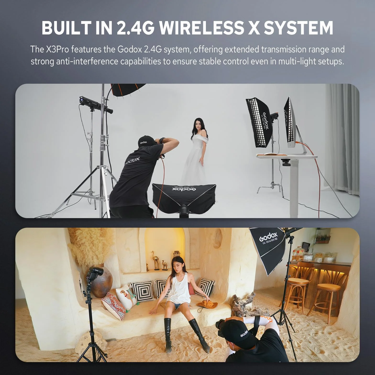 Godox X3 Pro C X3Pro C Trigger Flash TTL Wireless compatibile con Canon, Trasmettitore 2.4G Wireless con Touchscreen, Supporto Controllo APP(X3-C Versione Aggiornata)