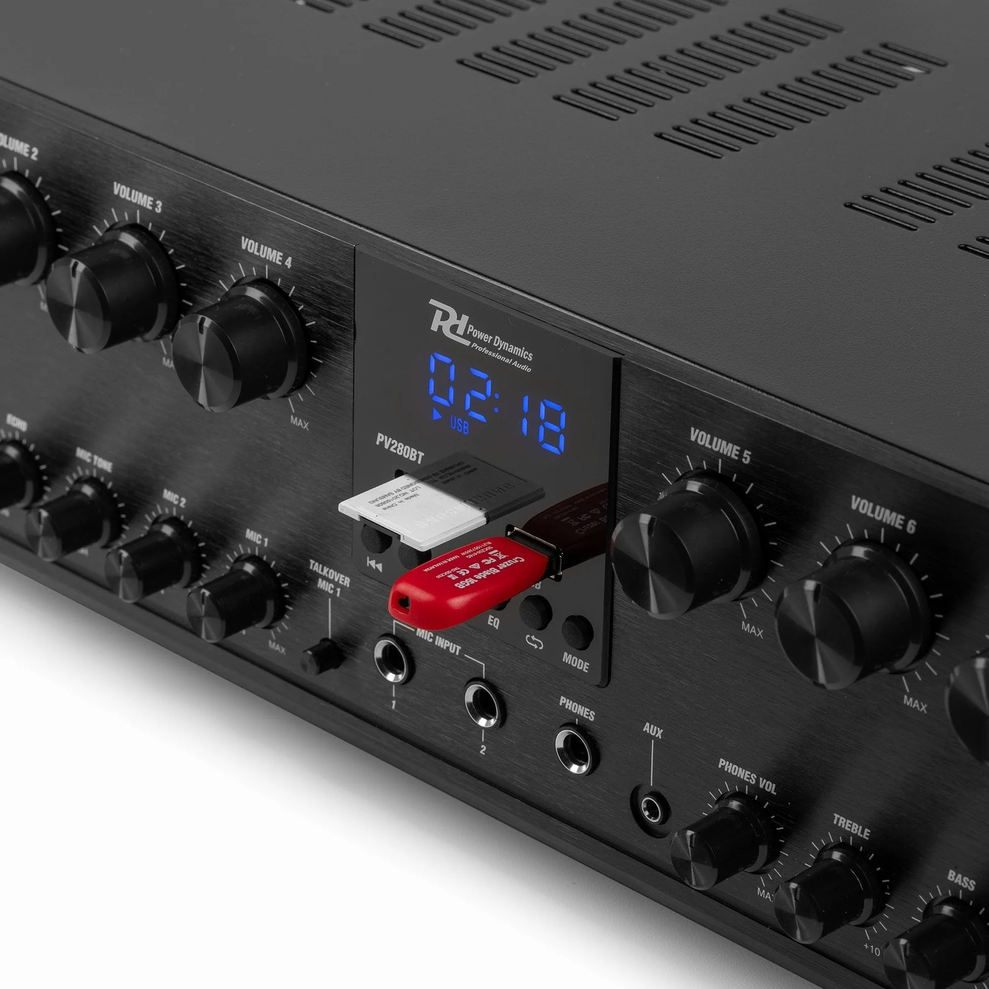 IMPIANTO AUDIO FILODIFFUSIONE 8 ZONE AMPLIFICATORE CON BLUETOOTH+CASSE AUDIO (ALTOPARLANTI NERI)
