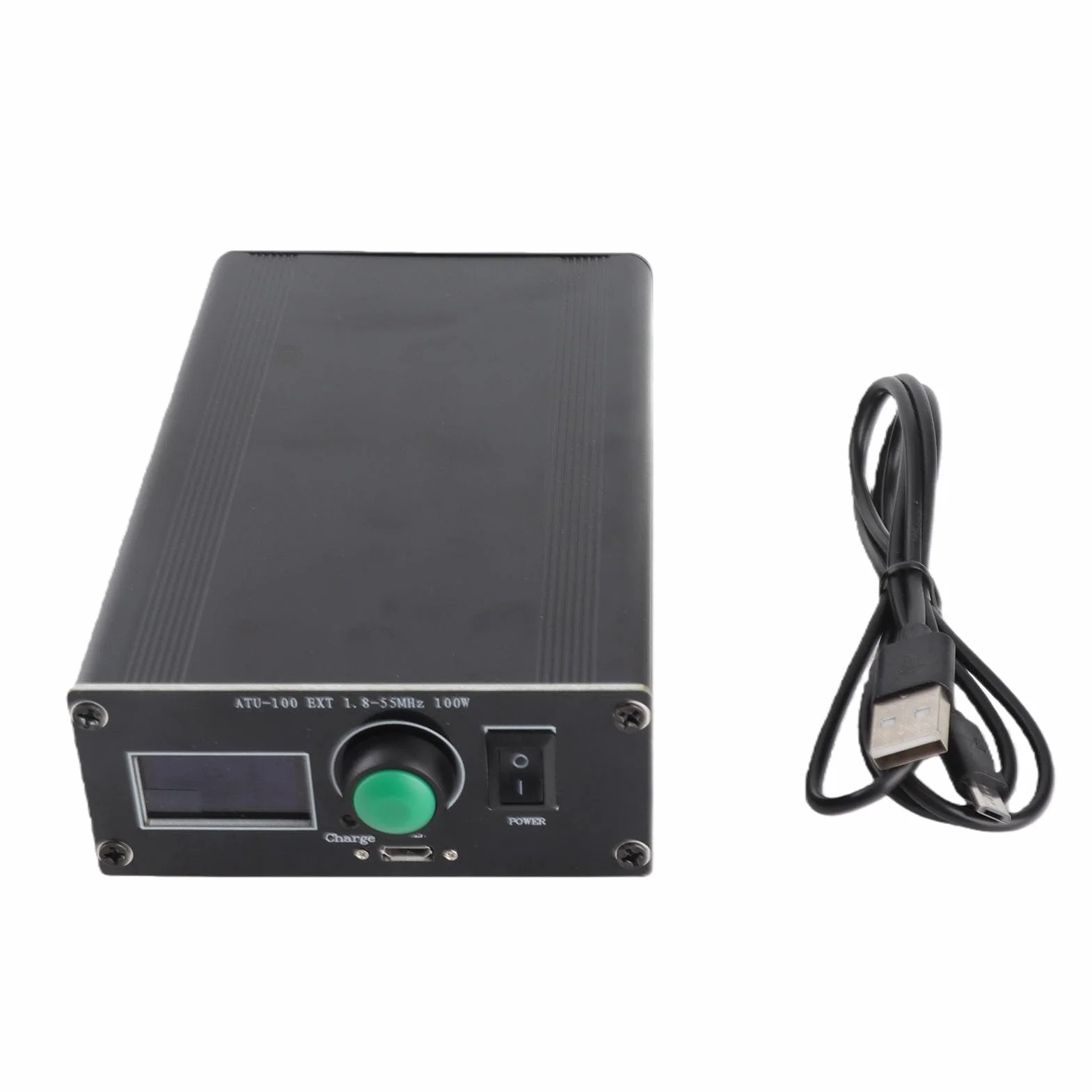 Sintonizzatore d'antenna ATU 100 EXT 1,8-55 MHz 0,96 pollici OLED con cavo USB