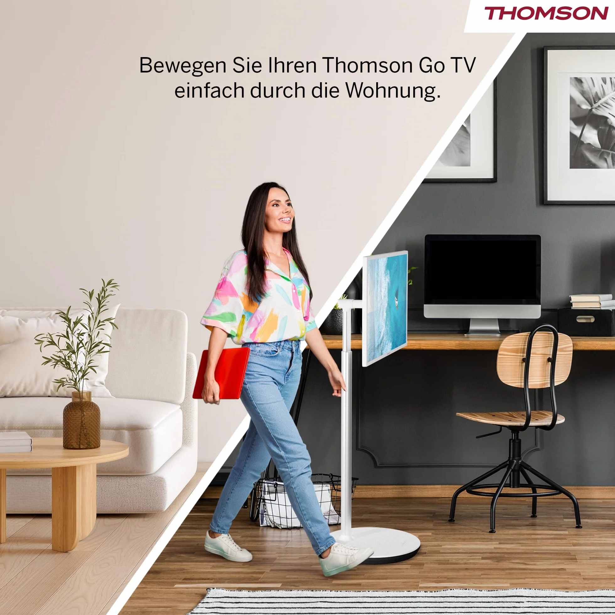 Thomson 32 Pollici TV Android Portatile HD 1366x768 Bluetooth 5.1 Wi-Fi HDMI 32HG4M45