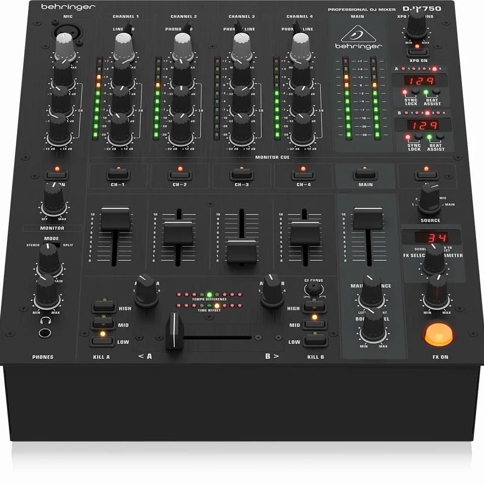 Behringer Pro Djx750 Mixer Digitale 5 Canali Con Effetti