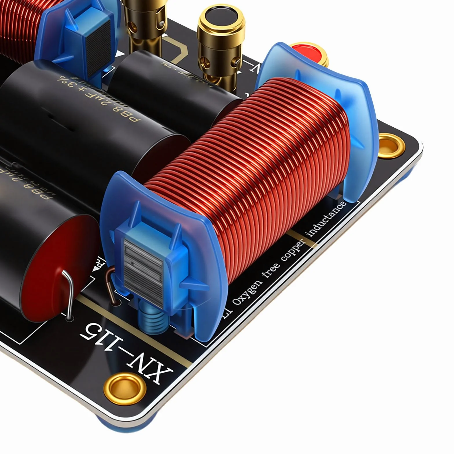 Crossover per Altoparlanti a Due Vie Ad Alta Potenza con Design Resistente Al Calore per Altoparlanti Doppi da 10-12 Pollici, Divisore di Frequenza da 550 W per Professionale, Ideale per i