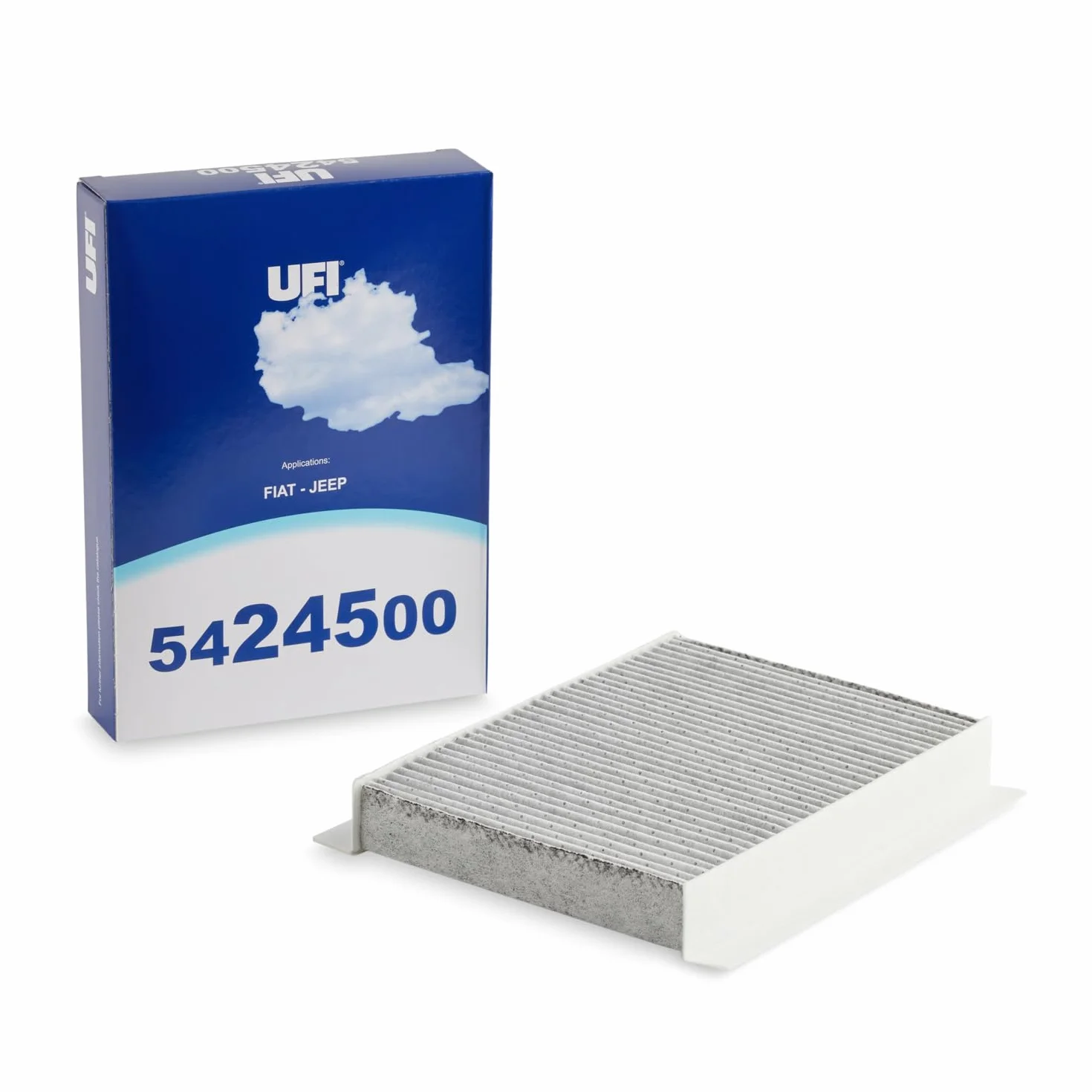 UFI Filters, Filtro Abitacolo ai Carboni Attivi 54.245.00, Filtro Abitacolo per Ricambio, Adatto a Auto, Applicabile su Diversi Modelli Fiat e Jeep
