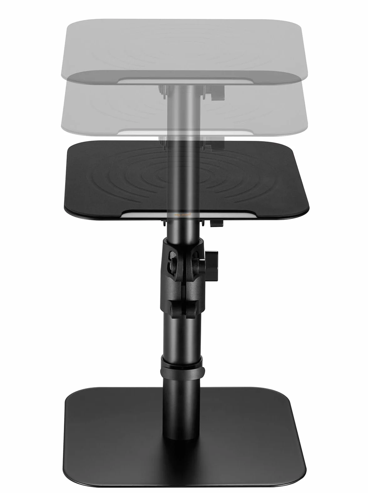 mywall HS31L - Supporto da tavolo universale per altoparlante, inclinabile +/-15°, con un carico fino a 15 kg, colore: Nero
