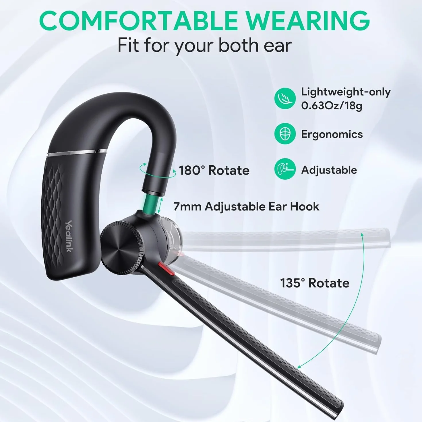 Yealink BH71 Pro Auricolare Bluetooth senza fili con dongle