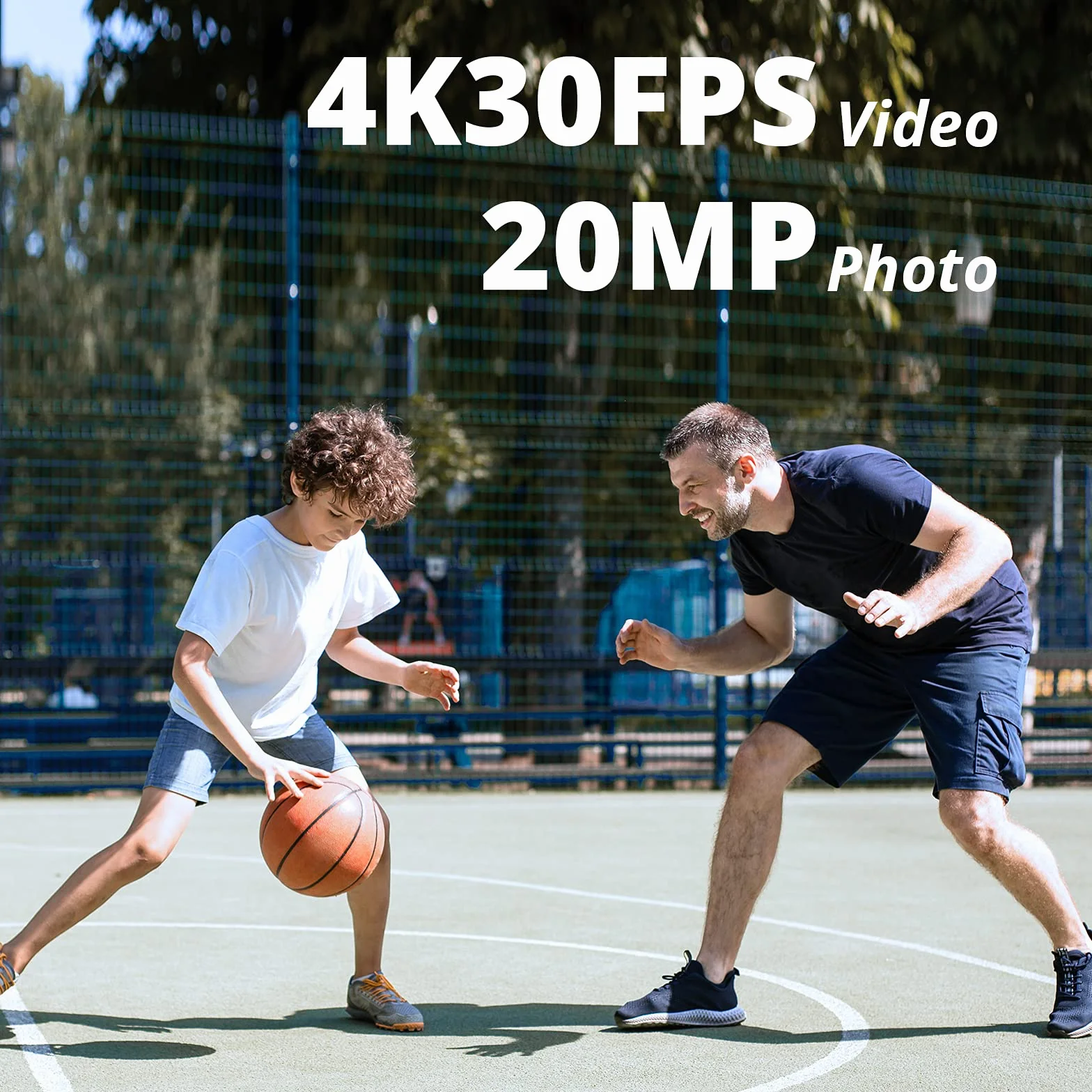 AKASO Brave 4 Pro Action Cam 4K 40M Fotocamera Subacquea, Videocamera 20MP WiFi 170° Grandangolare Doppio Schermo EIS Stabilizzazione, Touch Screen, 5x Zoom, 2x1350mAh Batterie, Kits di Accessori
