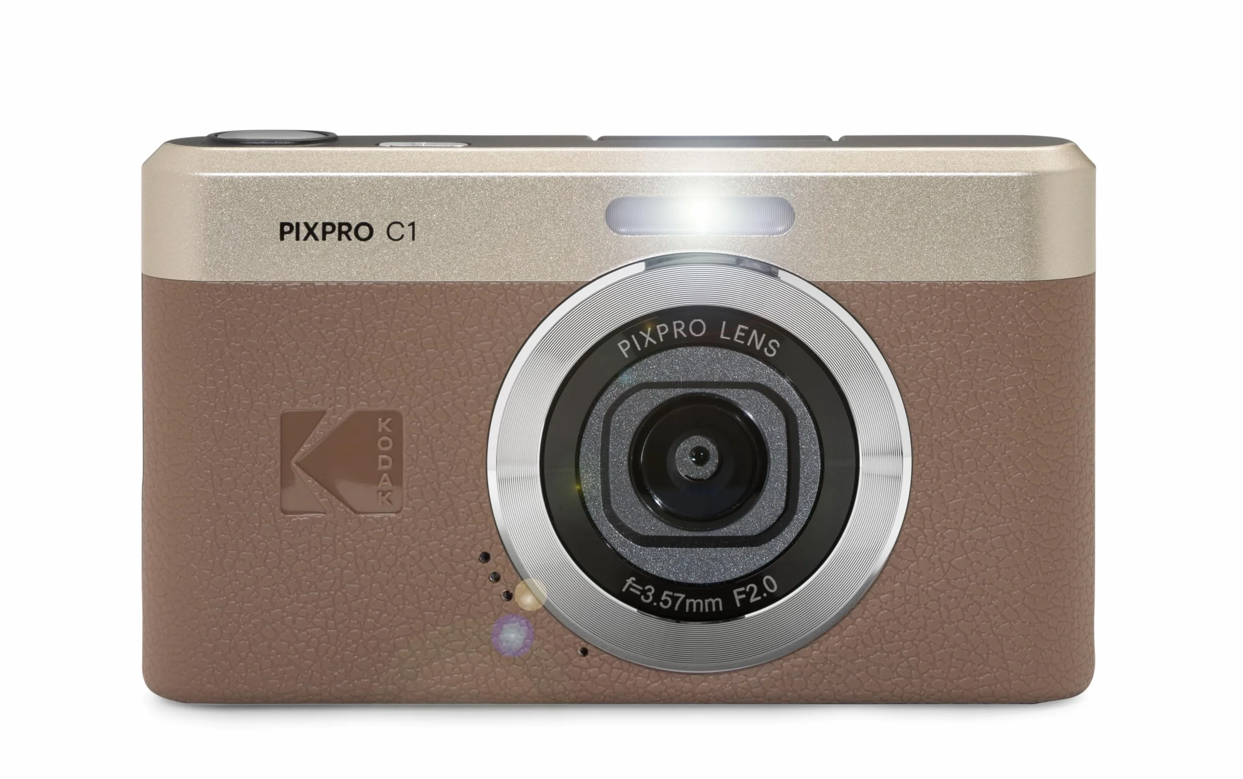 KODAK Pixpro C1 Fotocamera Digitale Ultra Compatta 13MP BSI CMOS Zoom 4X Schermo LCD 2,8" Flash LED Marrone