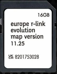 Scheda SD Navigazione GPS Europa 2024 11.25 compatibile Renault R-Link