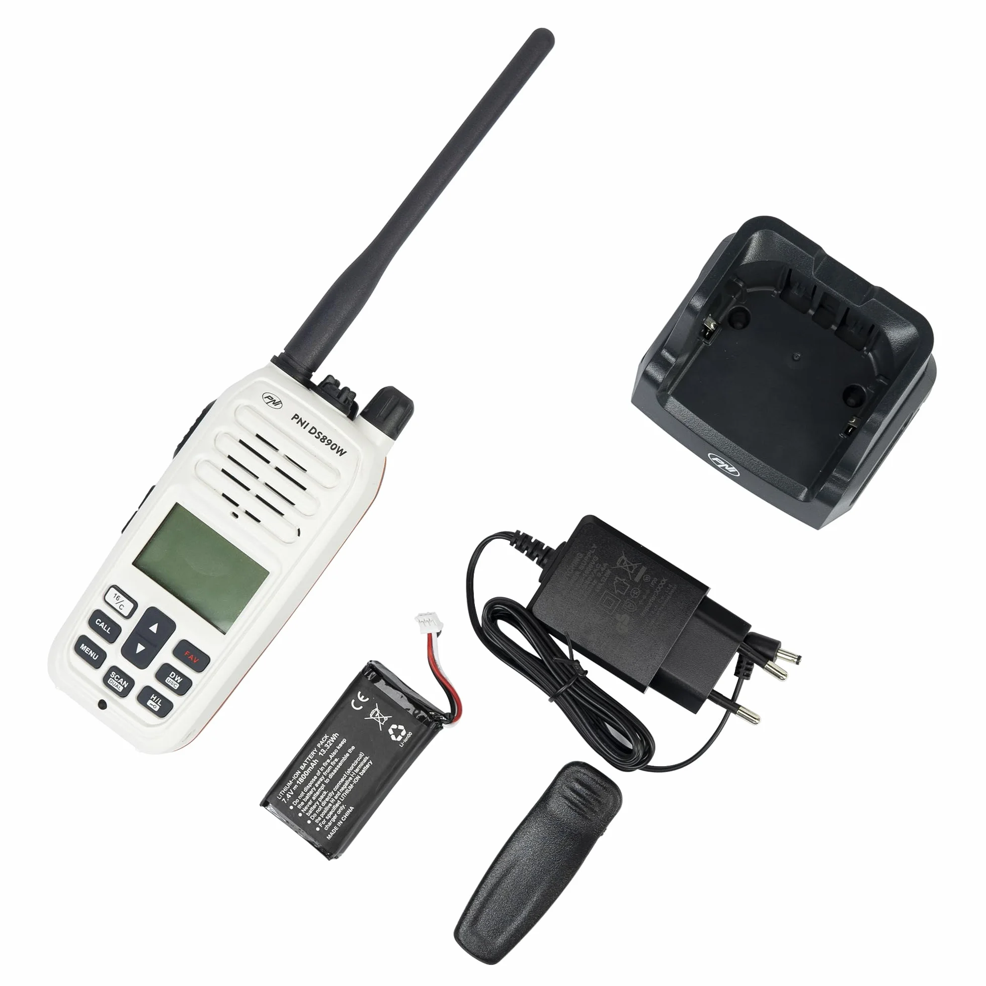 PNI DS890W Stazione radio marina portatile IP67 1800mAh 88 canali