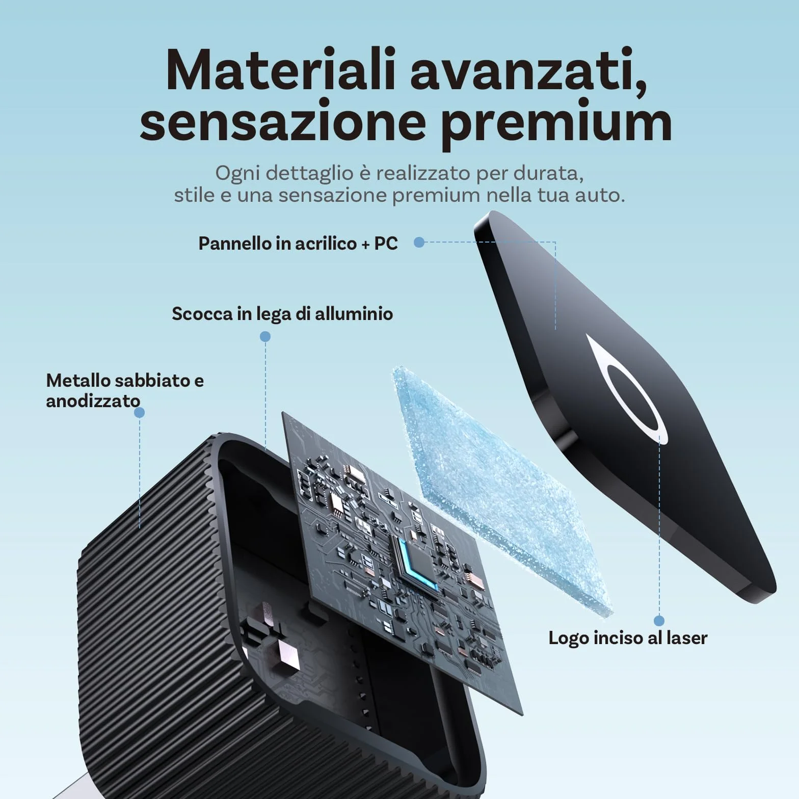 OTTOCAST (2026 Aggiornato) 2 in 1 Adattatore Wireless CarPlay & Android Auto, Mini Slim per iOS 10+ & Android 11+, Supporto Multi-Utente, Plug & Play, Connessione Veloce