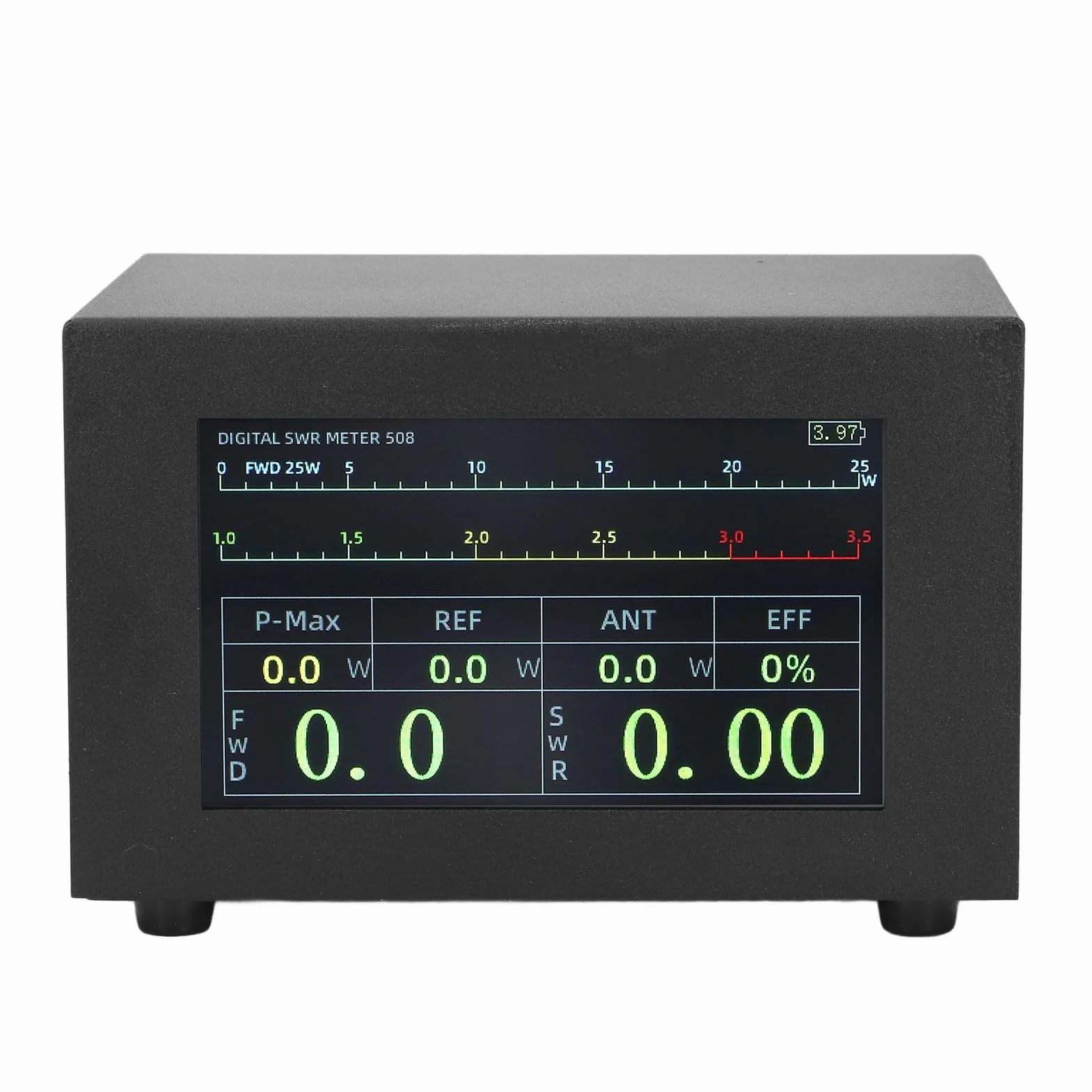 Misuratore SWR Digitale Wattmetro, Misuratore di Onde Stazionarie 1.8‑54MHz 200W con Allarme, Touch Screen IPS, Misuratore di Potenza a Onde Corte per Radio Bidirezionali,