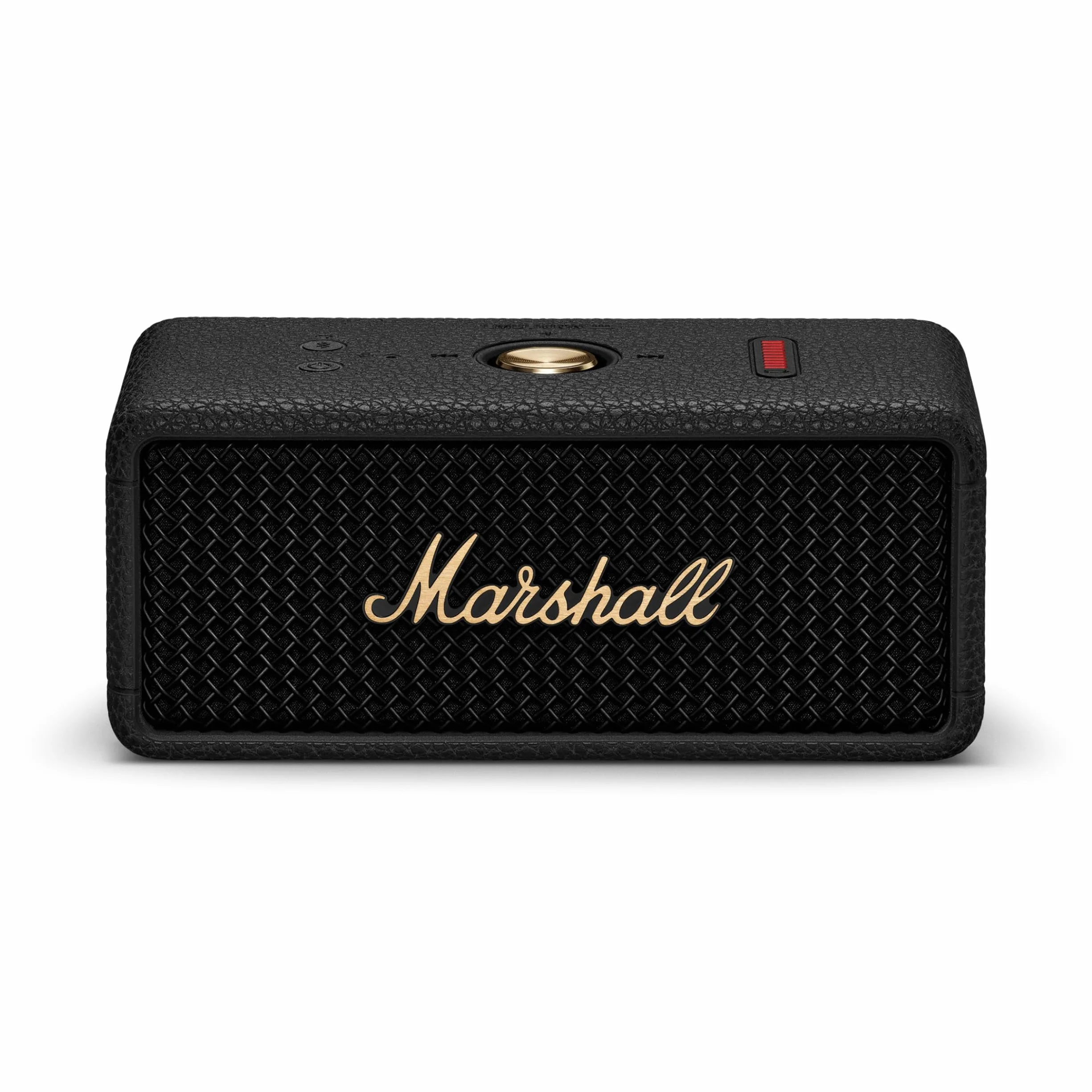 Marshall Emberton III Altoparlanti Bluetooth portatili Wireless accoppiabili IP67 Resistente a polvere e acqua, 32+ ore di riproduzione Ricarica rapida - Nero e ottone