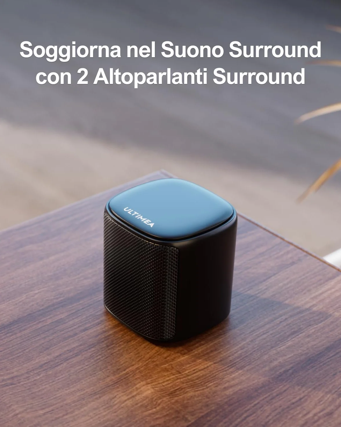 ULTIMEA 5.1ch Soundbar, Impianto Surround Virtuale per TV, App Controllo, Sound Bar per TV con Impianto Audio Home Theater, Soundbar Bluetooth con Subwoofer e 2 Altoparlanti Surround, Aura A30