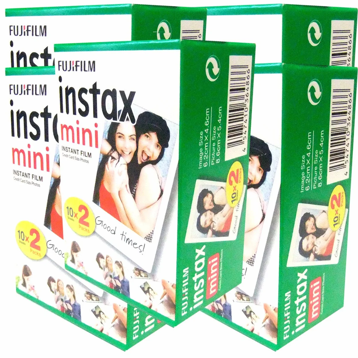 Fujifilm 16386016 Instax 5 X 20 film Mini per fotocamera bianco