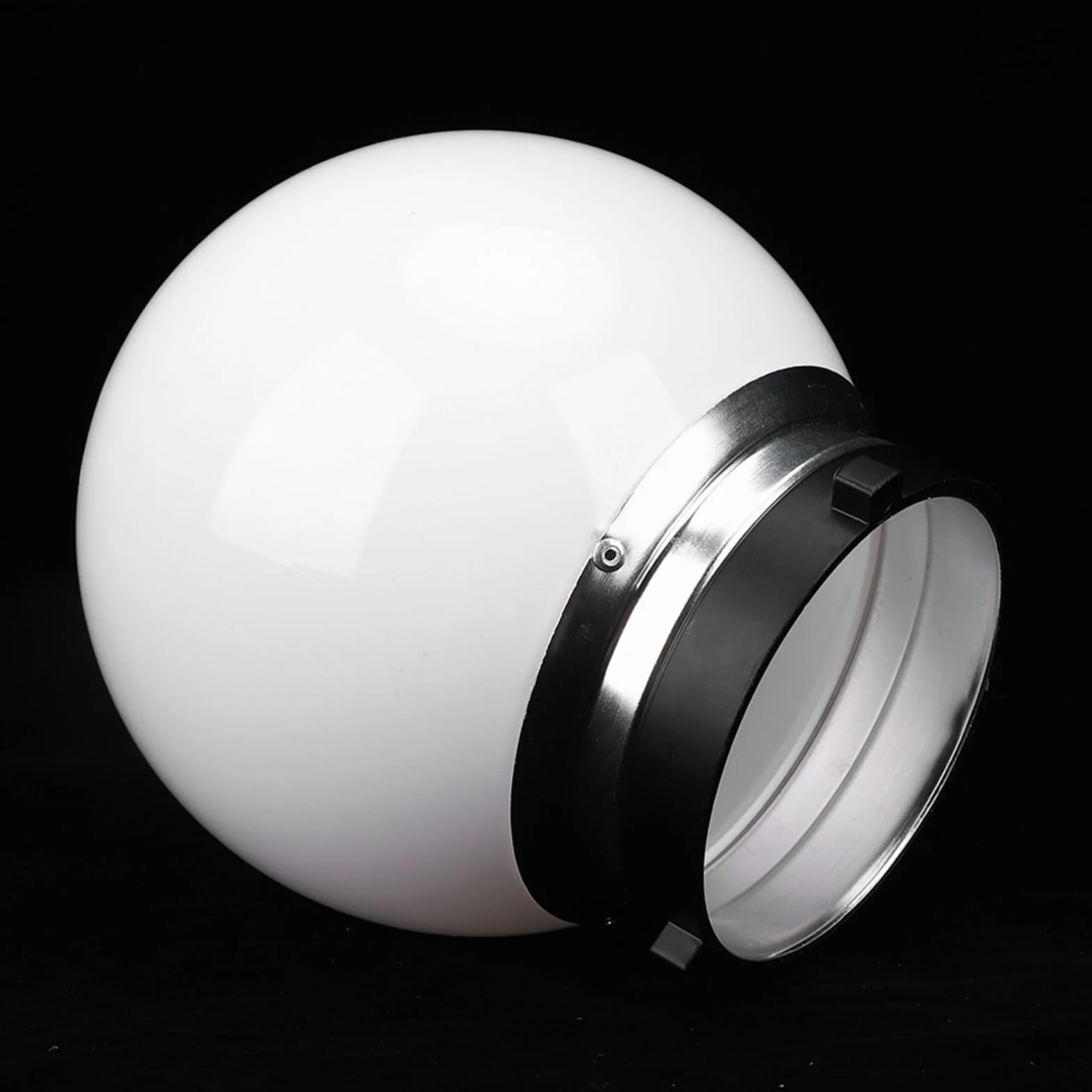 Sfera di Luce Morbida per Accessorio Fotografico, Diffusore Sferico Traslucido da 15 Cm Sfera di Luce Morbida per Accessorio Fotografico con Supporto Bowens