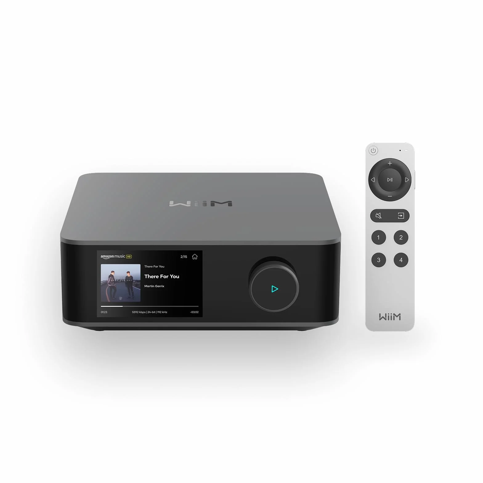 WiiM Amp Ultra Amplificatore Streaming 100W DAC ESS ES9039Q2M TPA3255 HDMI ARC Grigio