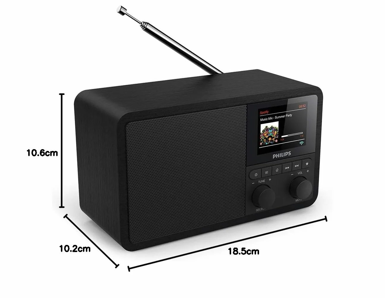 Philips TAPR802/12 Internet Radio Digital Black