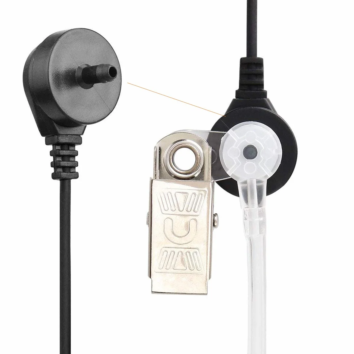 Retevis EAM101 Cuffie Walkie Talkie 1 Pin 2,5mm Auricolare Compatibile RT45 Motorola TLKR Radio T62 T80 Extreme T80ex T82 Extreme T82ex T81 Hunter T270 T280 (5 Pezzi)
