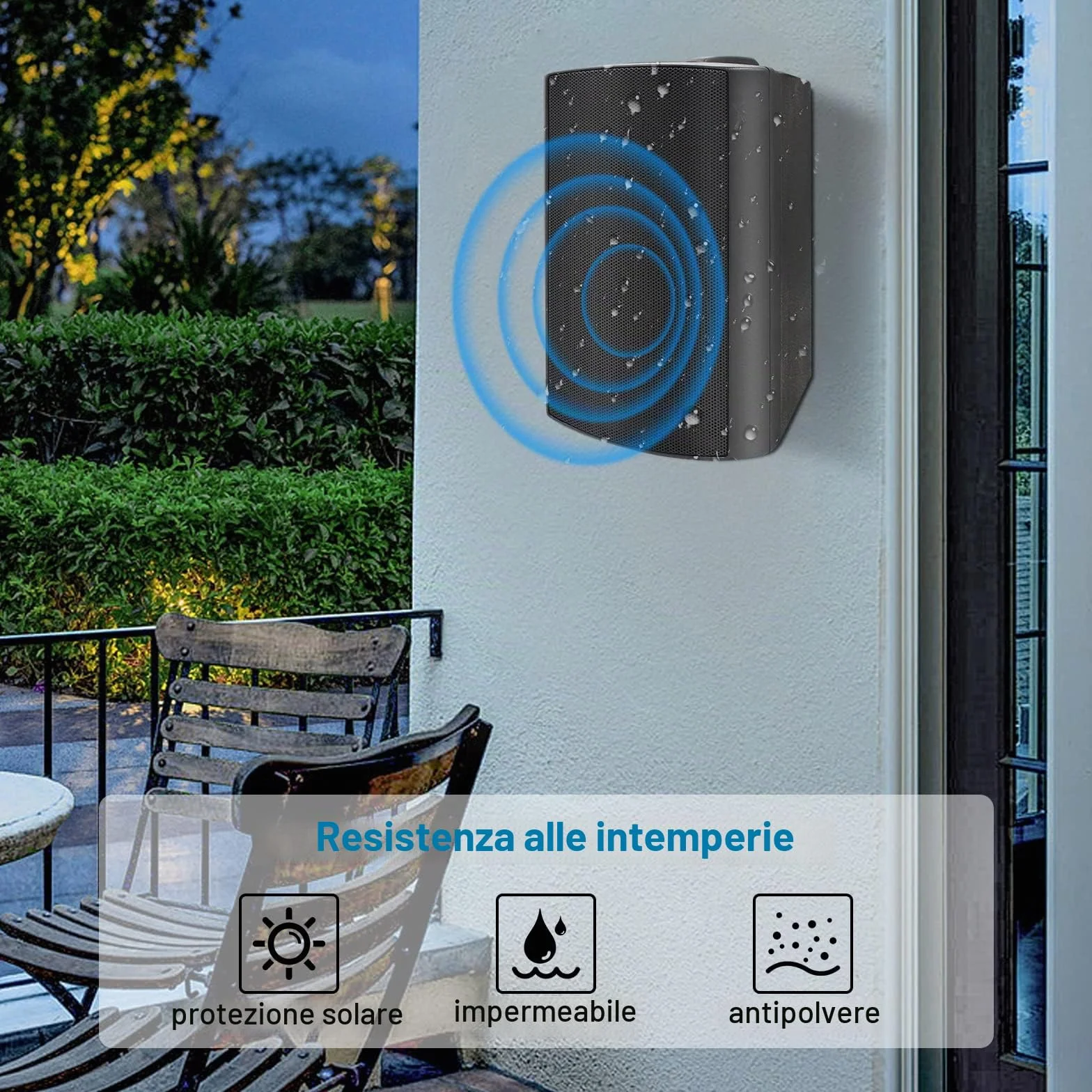 Herdio 5,25 Pollice Casse per Esterno 600 Watt Altoparlanti da Esterno