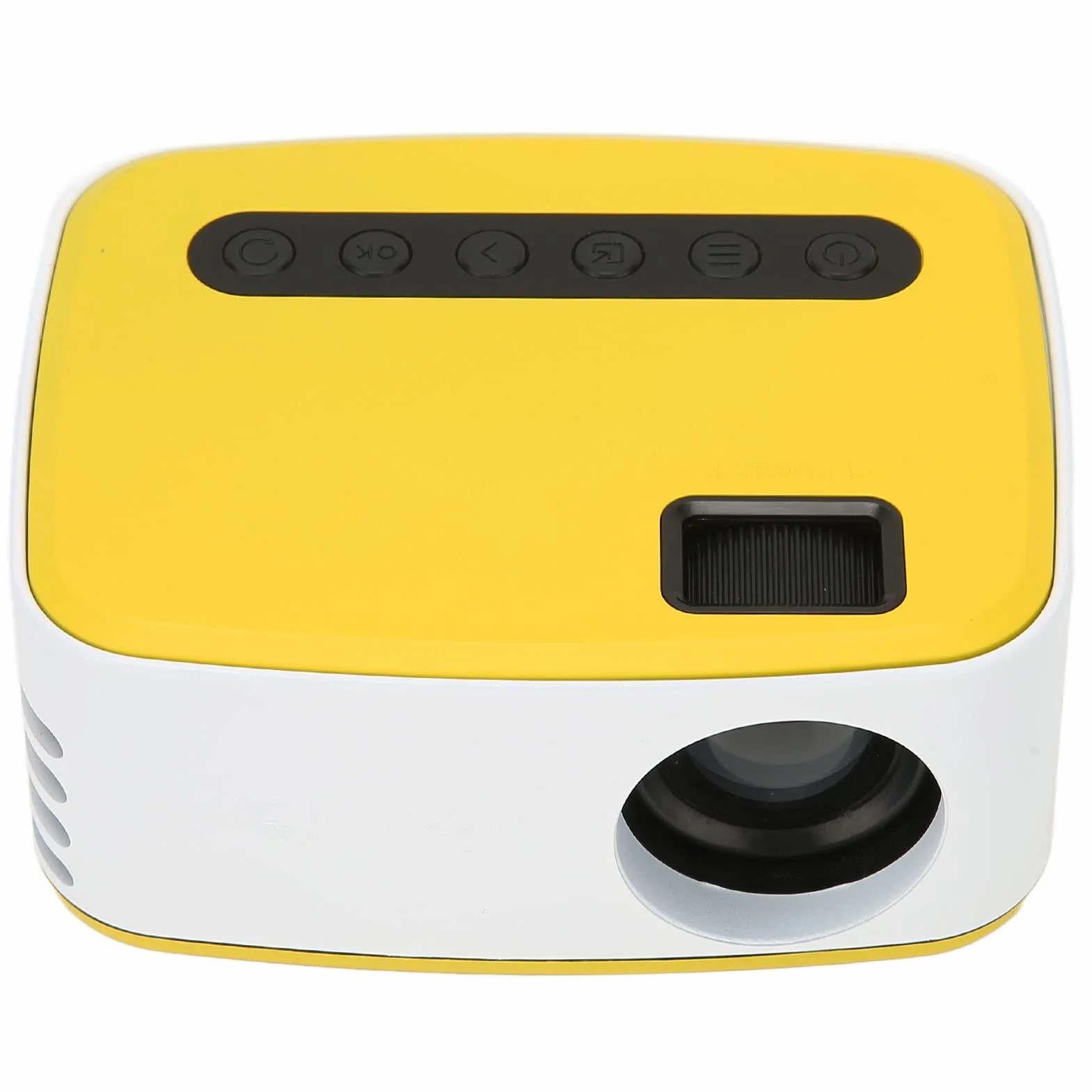 Mini Proiettore, Mini Proiettore Portatile 1080P con Altoparlante Integrato, Proiettore Cinematografico da 20000 Ore Compatibile con Smartphone per Viaggi in Campeggio a Casa(Spina UE)