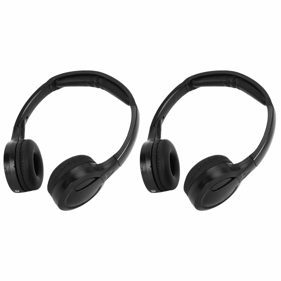 Cuffie a Infrarossi per DVD Poggiatesta per Auto per Bambini, Cuffie IR Cordless Universali a 2 Canali, Cuffie per Auto Senza Fili