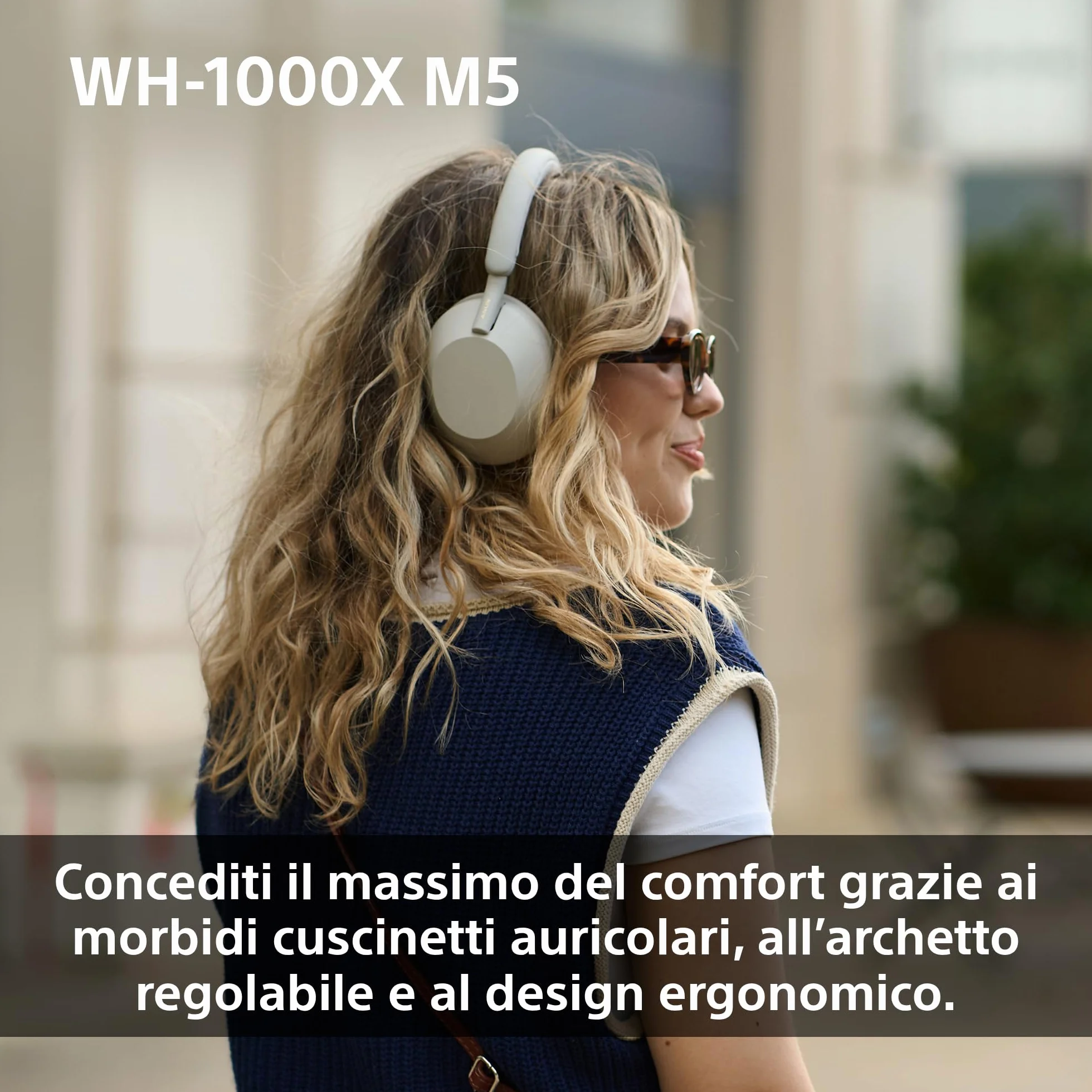 Sony WH-1000XM5 Custodia Rigida |Cuffie Wireless Over-Ear, Noise Cancelling di Nuova Generazione con Spatial Audio, Fino a 30 Ore di Batteria, Bluetooth, Black