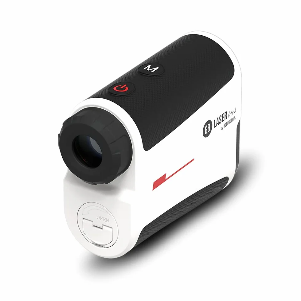 GolfBuddy GB LASER Lite Rangefinder with Slope On/off Functionality - 800 Yards with Carry Case, white