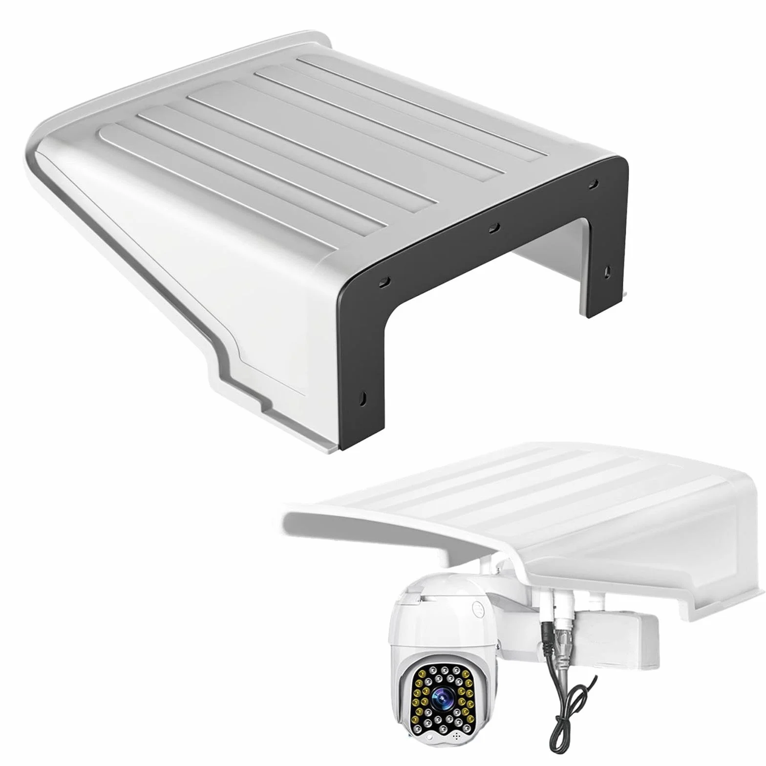 Scudo per copertura telecamera di sicurezza per parasole antipioggia, custodia protettiva per protezione solare per cortile, pioggia, ristorante,