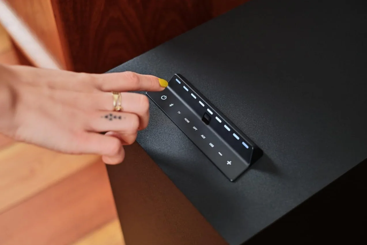 Teufel CONSONO 25 CONCEPT 2.1 Sistema audio completo con ricevitore AV integrato e Bluetooth, Dolby Audio, funzione scheda audio USB-C, HDMI ARC CEC per Giochi, Film e Musica - Nero