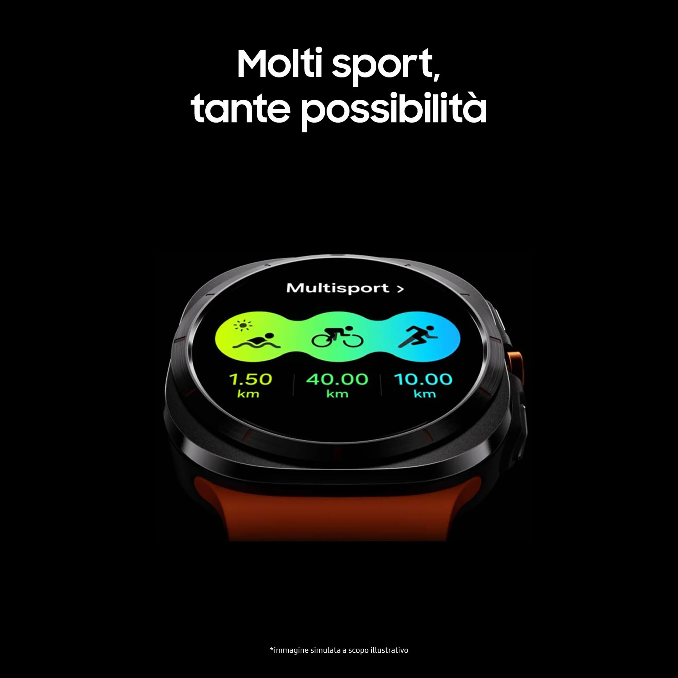 Samsung Galaxy Watch Ultra Smartwatch Galaxy AI, Resistenza estrema, Batteria a lunga durata, Sirena di emergenza, LTE, Cassa in titanio 47mm Titanium Silver (Ricondizionato)