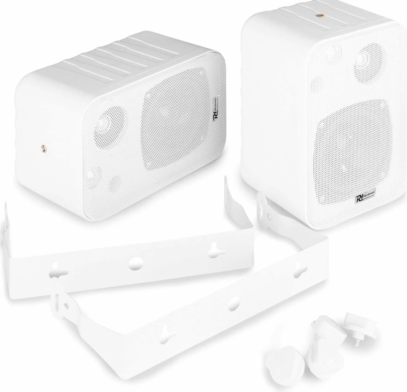 Bluetooth Audio Kit Filodiffusione 4 Casse da Parete Bianche con Staffe