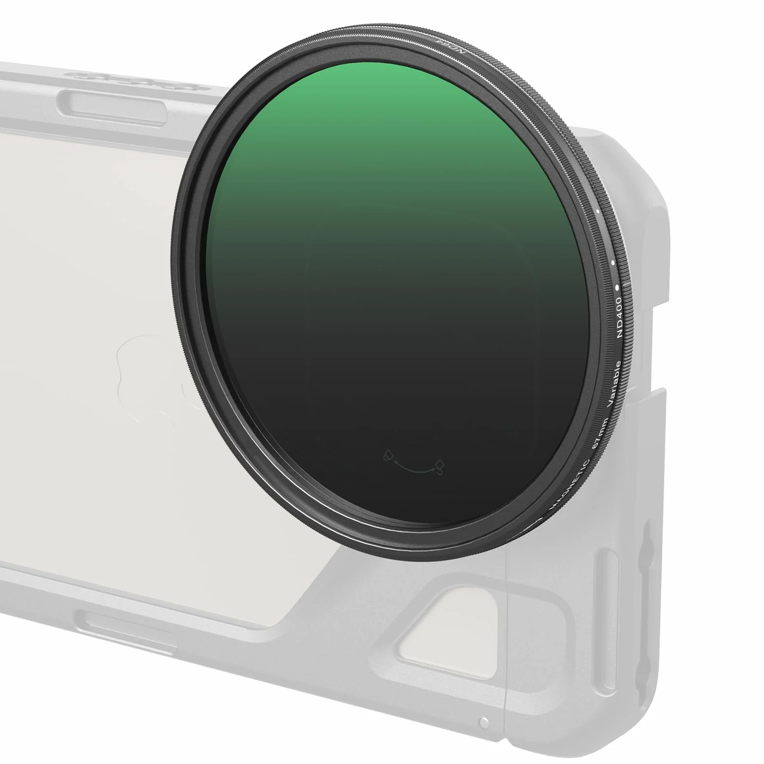 SmallRig Filtro magnetico VND 67 mm ND64-ND400 (6-9 stop), filtro ND regolabile per iPhone 16/S24 Ultra/per obiettivi Vivo X100 e 67 mm, vetro ottico No X Cross HD, con adattatore filettato - 5169