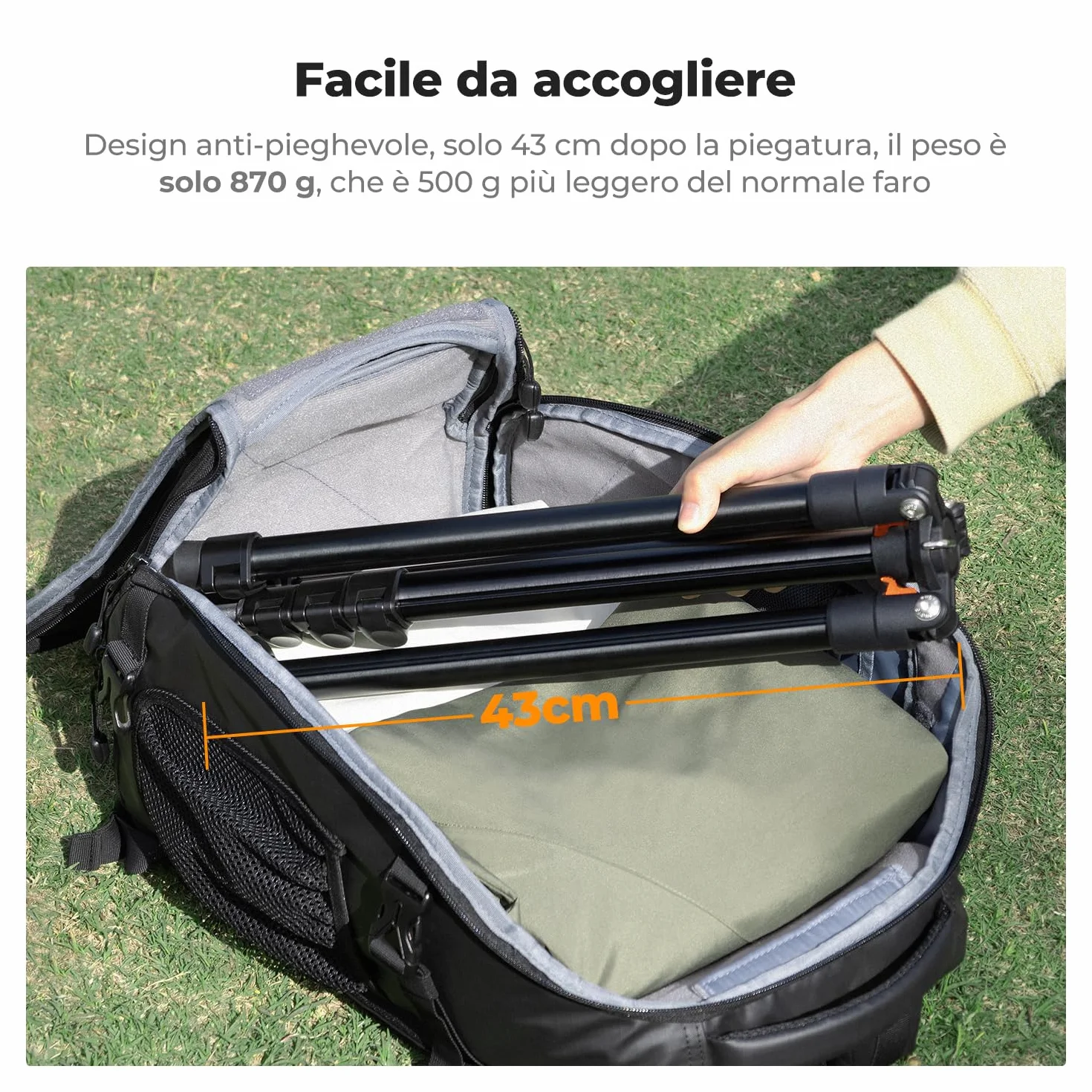 K&F CONCEPT 2m Fotografia Luce Treppiede, Reversibile Lampada In Alu Treppiede Regolabile, Treppied Cellulare Con 1/4 "Vite E Treppied Borsa per Fotocamera Stroboscopica,5kg Carico