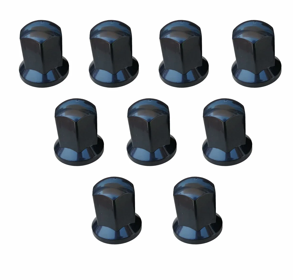 60 pezzi copridadi ruota LUNGHI da 32mm cappucci in plastica nera adatti per camion rimorchio autobus camion auto veicolo LKW