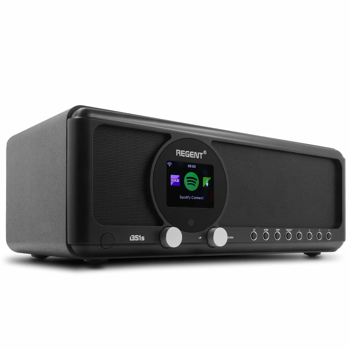 Ferguson Regent i351s Radio Internet DAB+ Wi-Fi Bluetooth Spotify Connect Hi-Fi FM Czarny