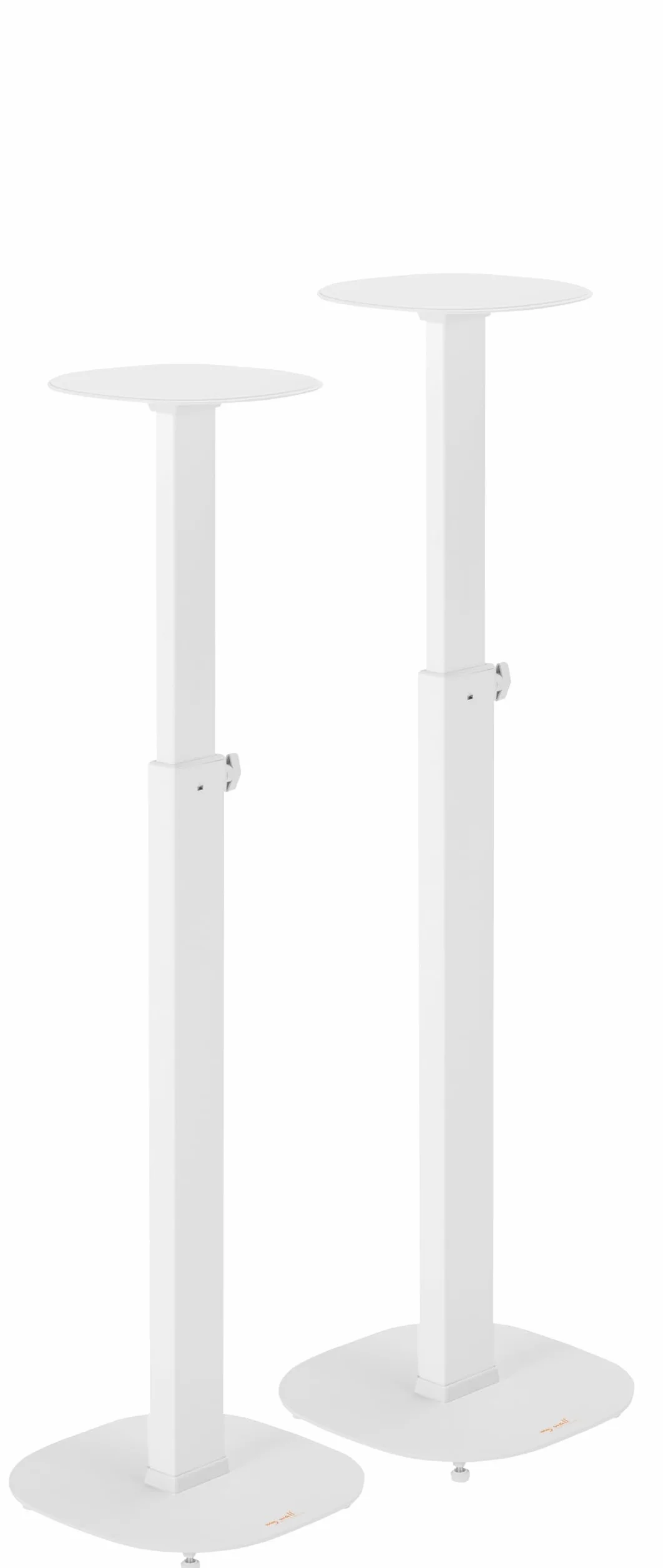 My Wall HS 23 WL - Supporto per altoparlante estensibile, supporto da pavimento, regolabile in altezza bianco 2 pezzi.