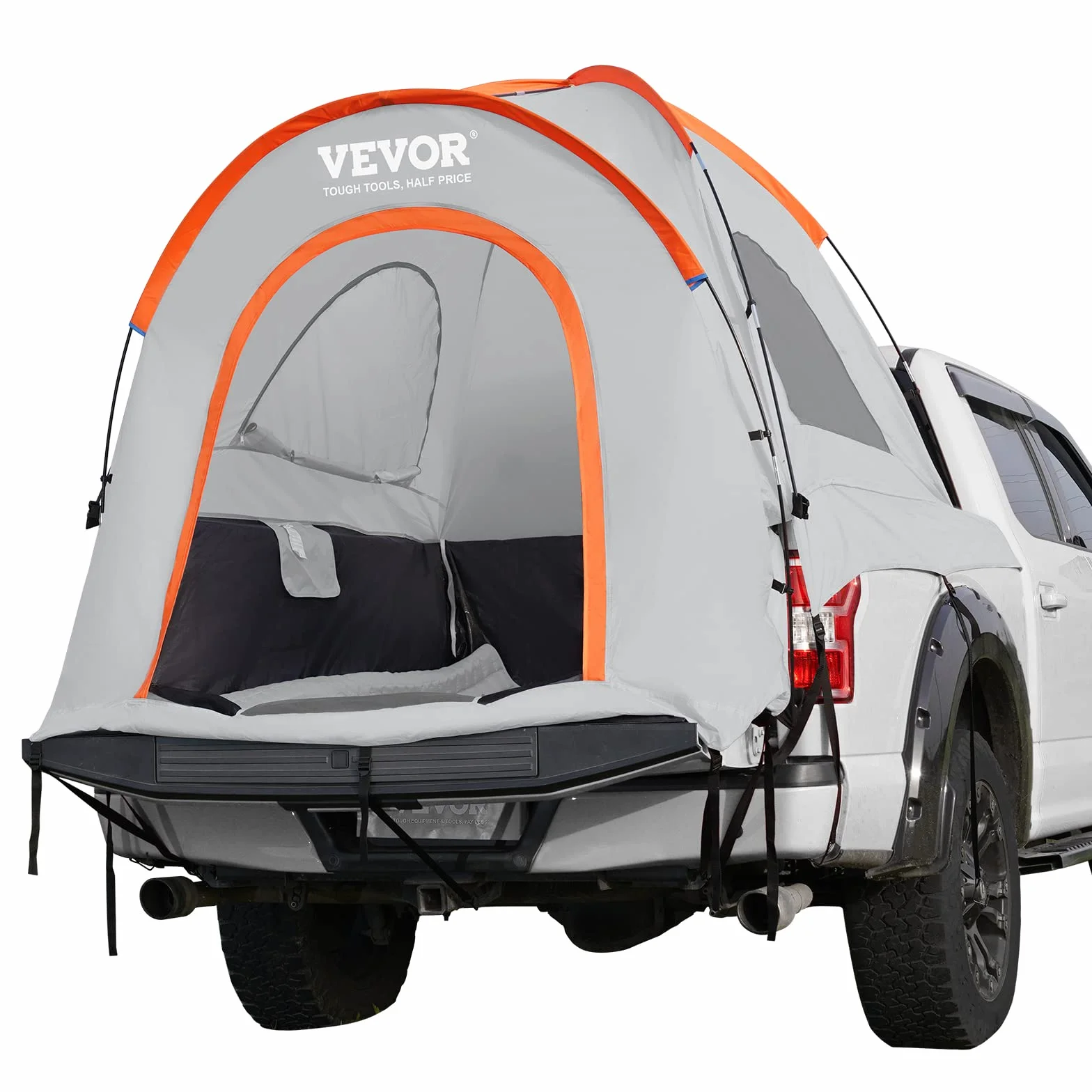 VEVOR Tenda per Camion Pick-up da Campeggio Strati Doppio Spazio Interno 200 x 165 x 170 cm Impermeabilità PU2000 5,6 kg