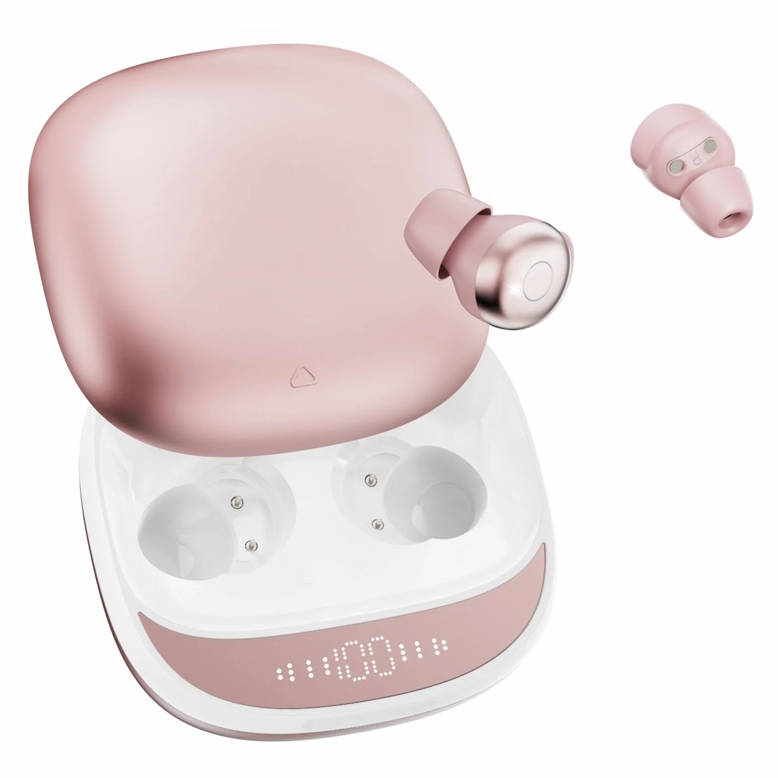 Cuffie Bluetooth, Cuffie per Dormire sul Fianco, Auricolari Bluetooth 5.4 con Doppia Modalità Sonno, 40 Ore Mini Sleep Earbuds Bluetooth, 6 modalità EQ Mini In Ear Auricolari IPX7, Display LED
