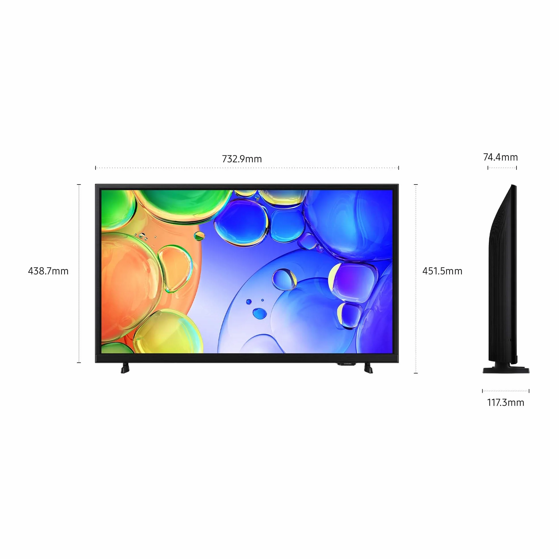 Samsung Smart TV 32" QE32Q5FAAUXZT QLED, Full HD, Real QLED, Quantum HDR, Contrast Enhancer, OTS Lite, Adaptive Sound, Gaming Hub, Slim Look Design, Edizione Speciale PACCHETTO INTRATTENIMENTO, 2026