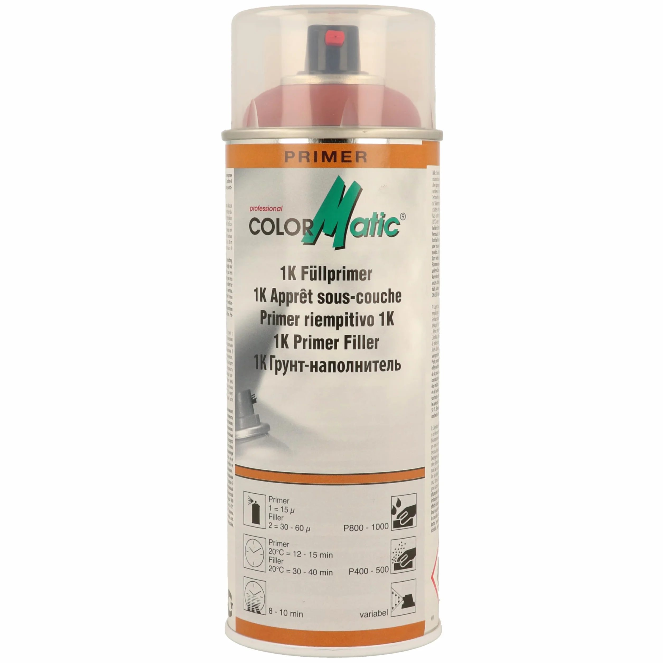 Colormatic 856549 CM HG8 Imbottitura-Primer, 400 ml, Colore: Rosso