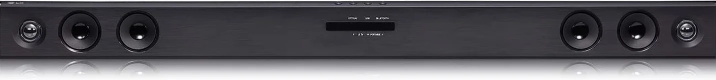 LG SQC2 Soundbar TV 300W, 2.1 Canali con Subwoofer Wireless, Soundbar Dolby Digital, Bluetooth, Ingresso Ottico, Ingresso AUX 3,5mm, USB