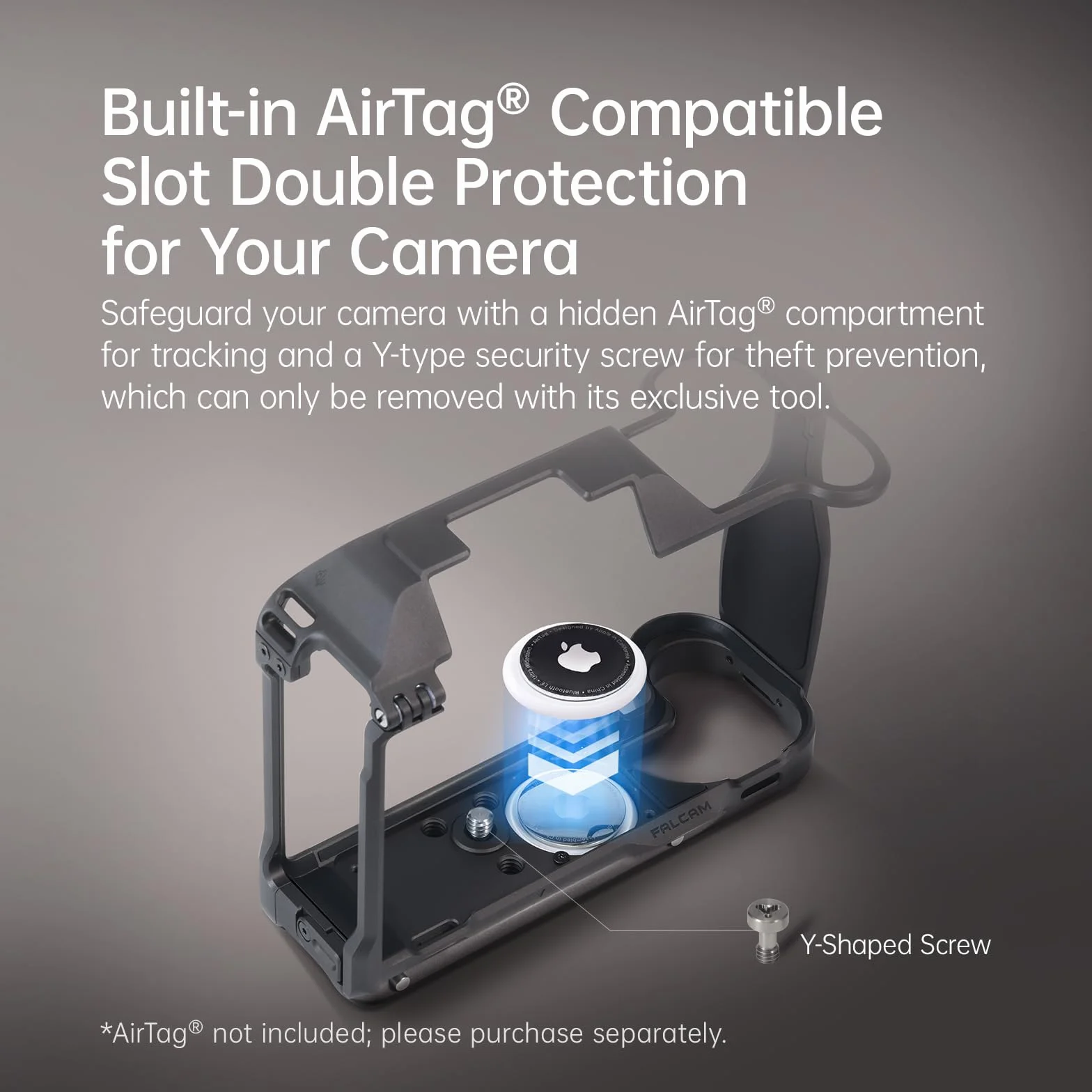 FALCAM Gabbia per Fotocamera in Lega di Alluminio Compatibile con Hasselblad X2D X2D II, Gabbia Protettiva in Alluminio 6061 con L-Plate Arca Modulare, Slot Compatibile AirTag, Design Lay-Flat, Montag