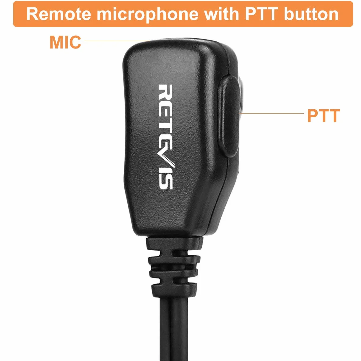 Retevis EAM101 Cuffie Walkie Talkie 1 Pin 2,5mm Auricolare Compatibile RT45 Motorola TLKR Radio T62 T80 Extreme T80ex T82 Extreme T82ex T81 Hunter T270 T280 (5 Pezzi)